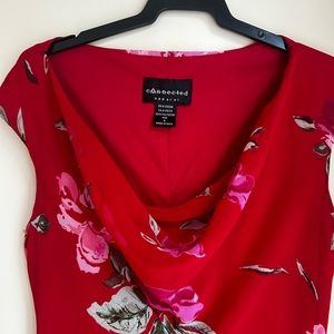 Elegant summer spring dress in excellent condition with rhinestone.